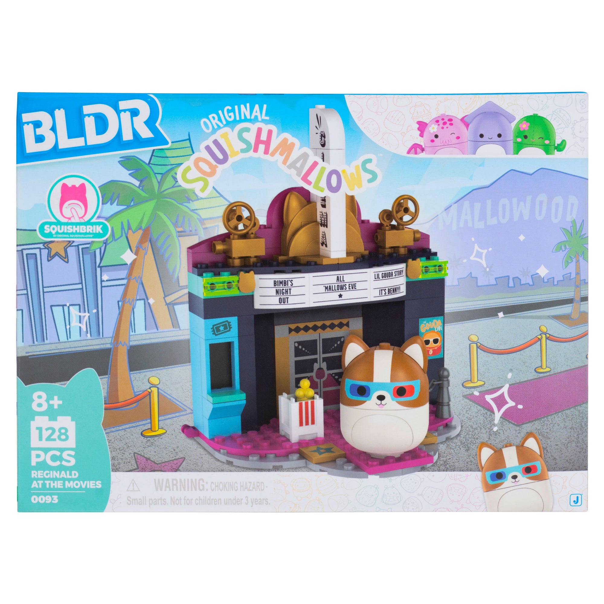 Squishmallows Reginald at the Movies Building Set