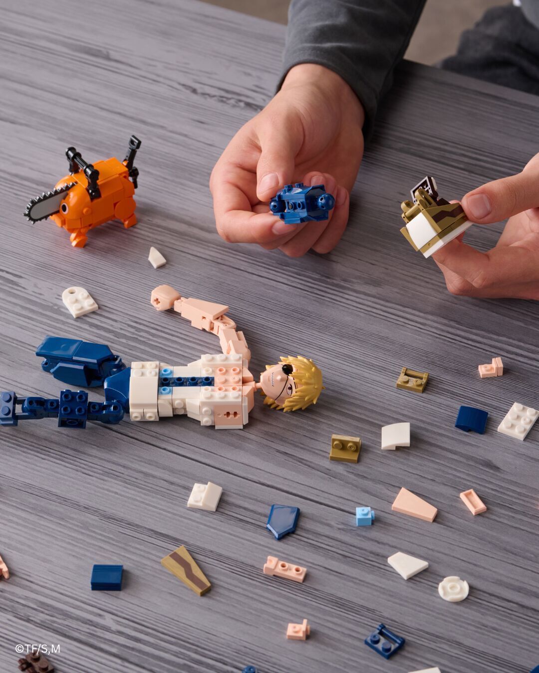 Chainsaw Man Denji and Pochita Building Set