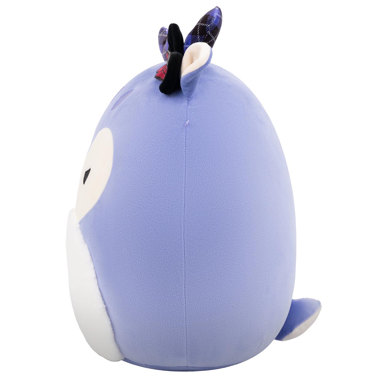 14-Inch Binoche the Purple Fawn with Plaid Antlers and Bow