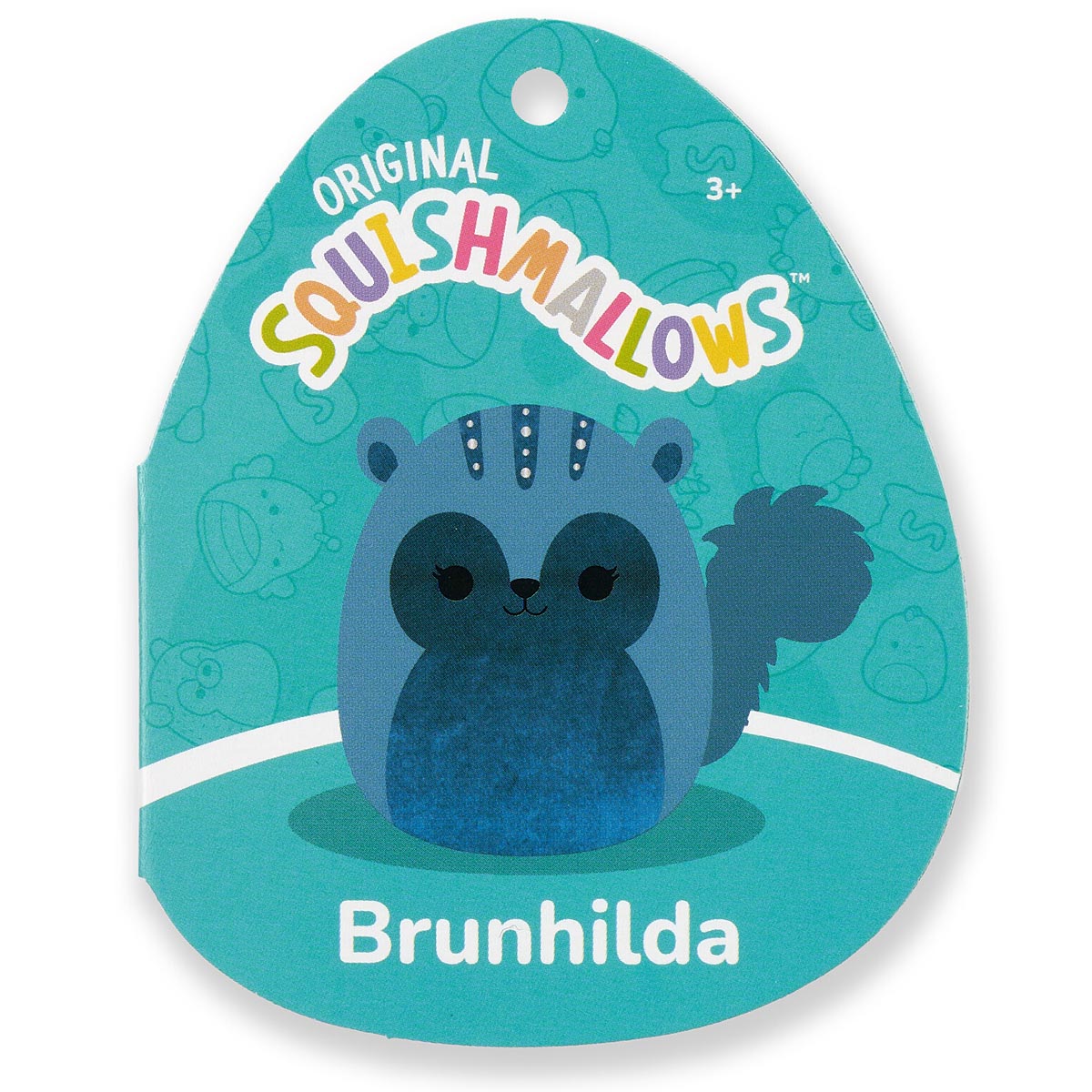 14-Inch Brunhilda the Blue Tonal Squirrel with Velvet Accents