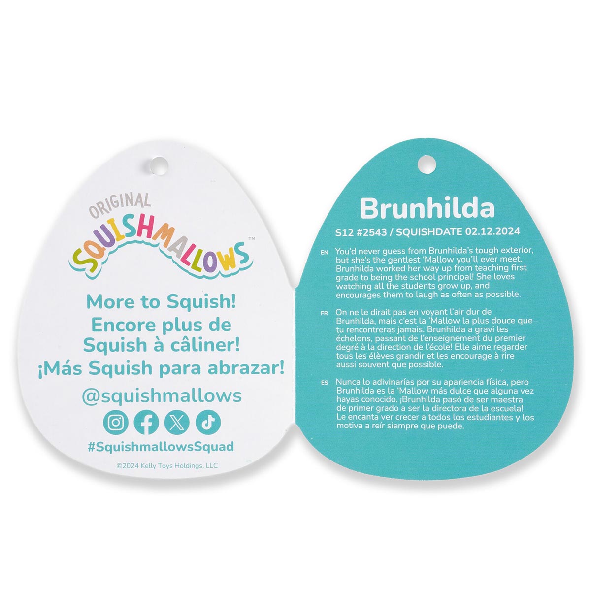 14-Inch Brunhilda the Blue Tonal Squirrel with Velvet Accents