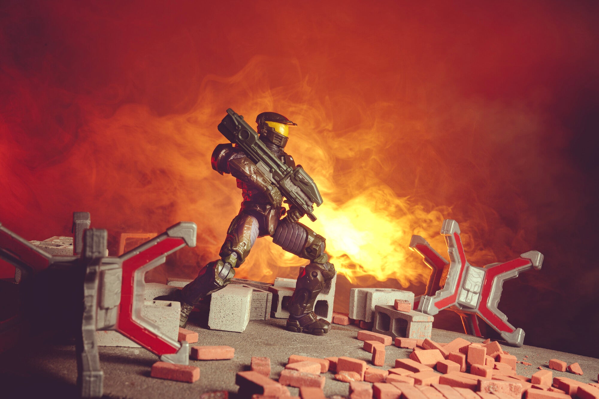 Halo Jerome-092 (Halo Wars 2) - Deluxe 4-Inch Articulated Figure with Spartan Laser