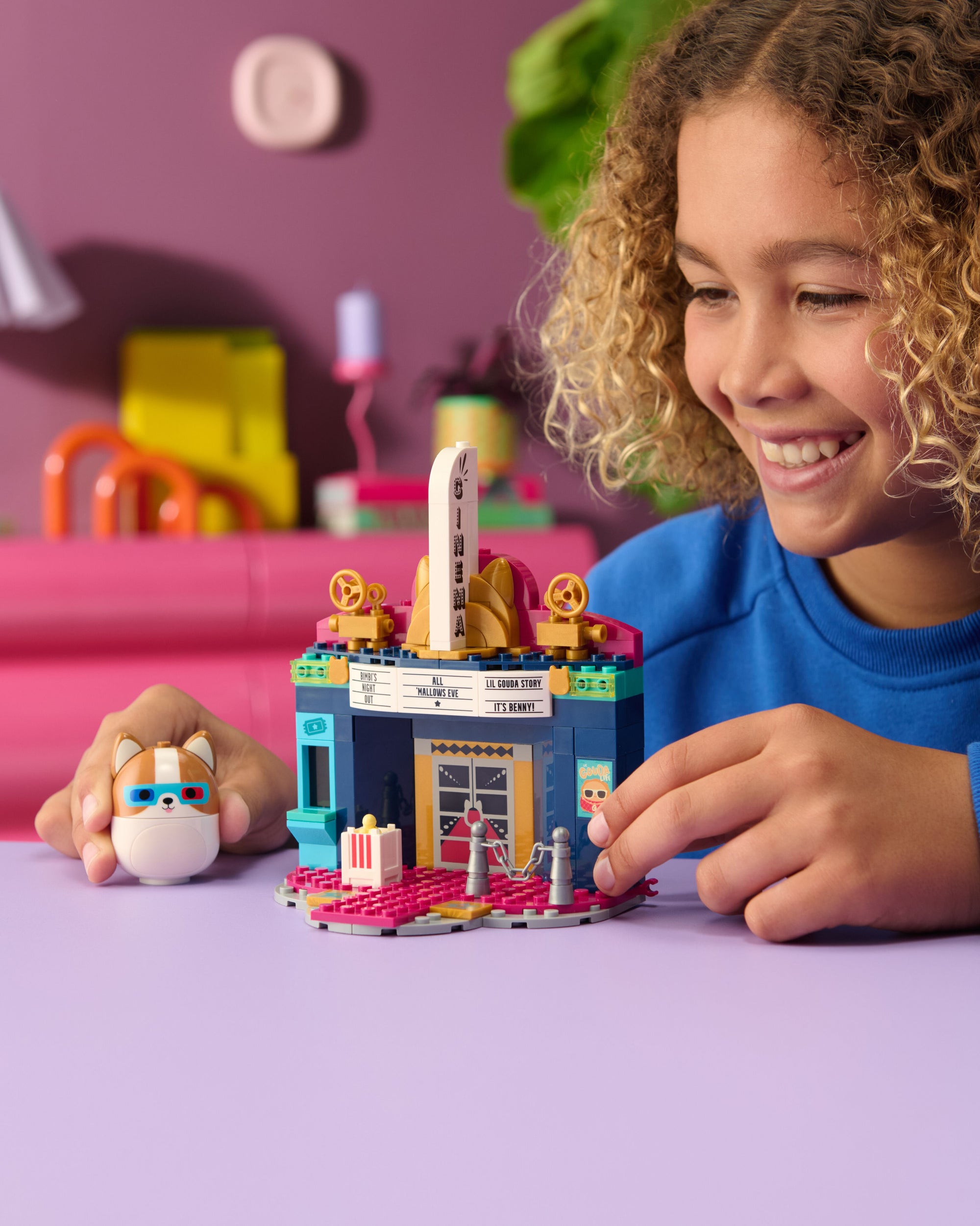 Squishmallows Reginald at the Movies Building Set