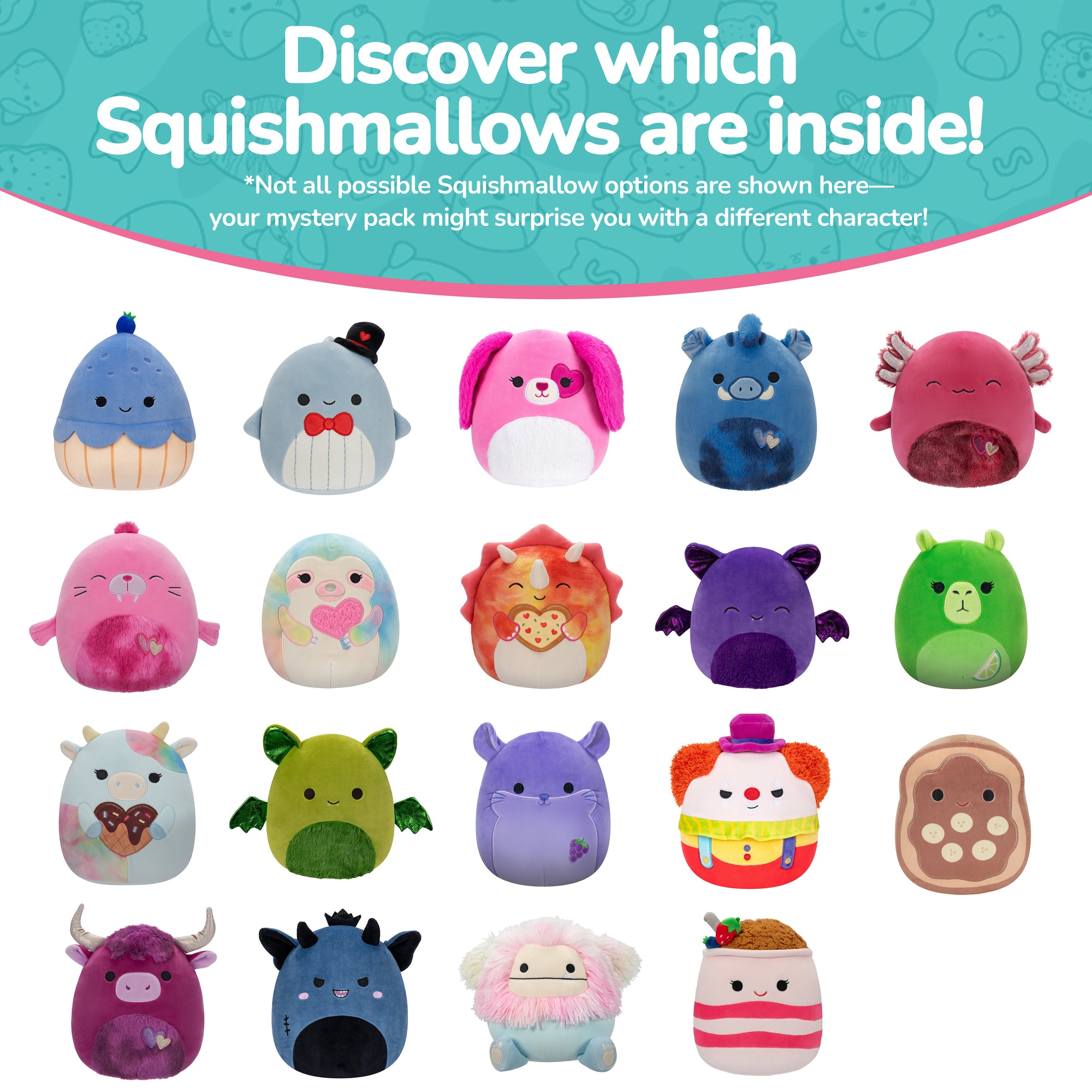 8-Inch Mystery Plush 8 Pack