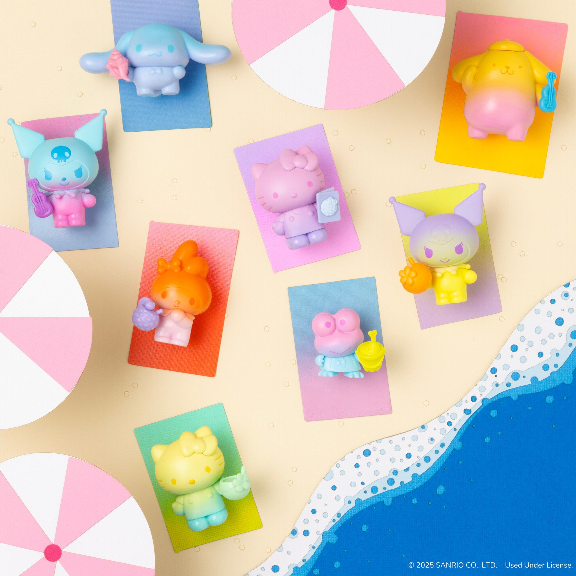 Hello Kitty and Friends Ombre Tropical Party 2-Inch Figure Set