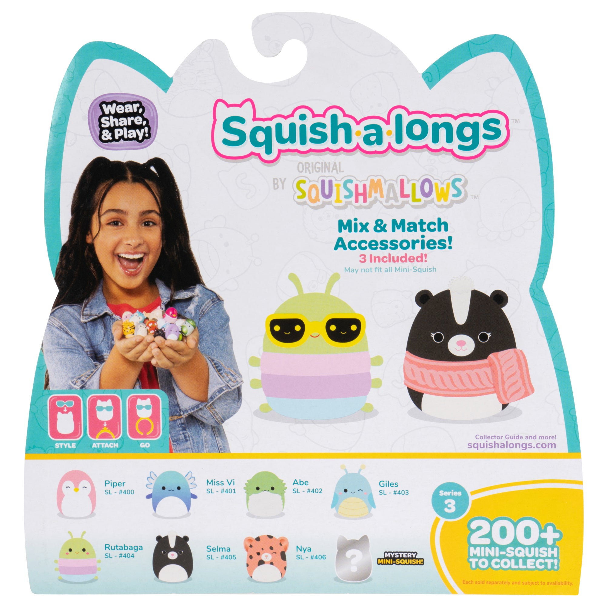 Squish-a-longs Mini-Squish 8-Pack Style 1