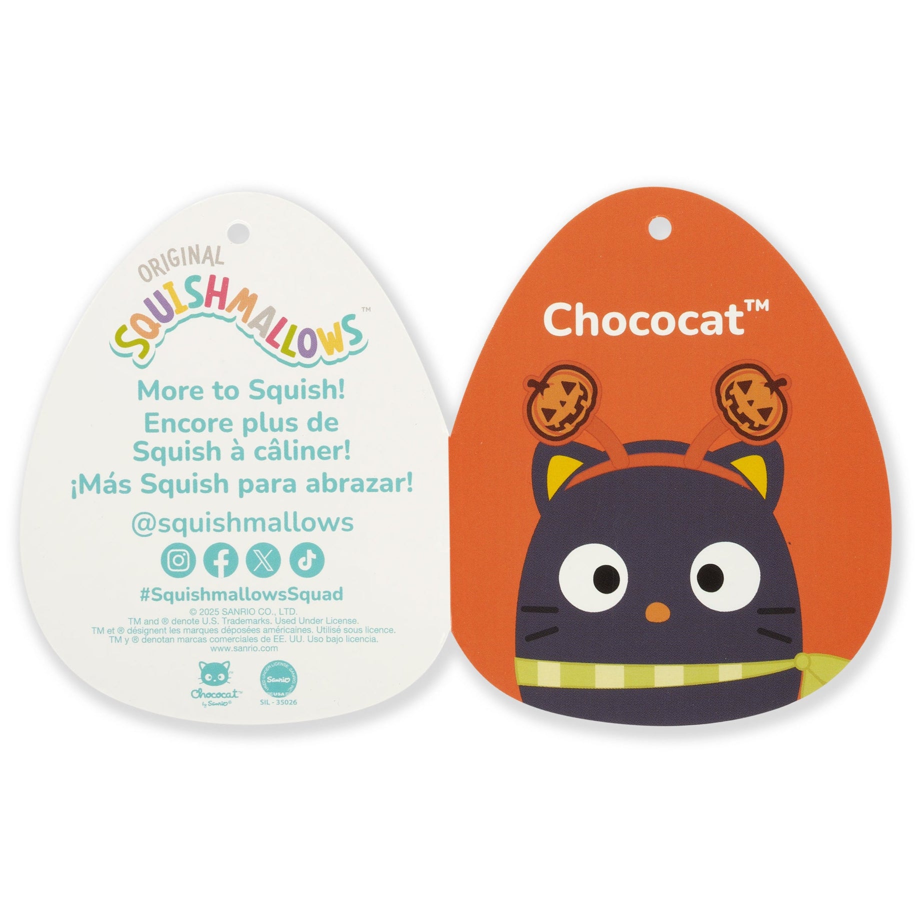 Hello Kitty and Friends 12-Inch Chococat Halloween Squishmallows