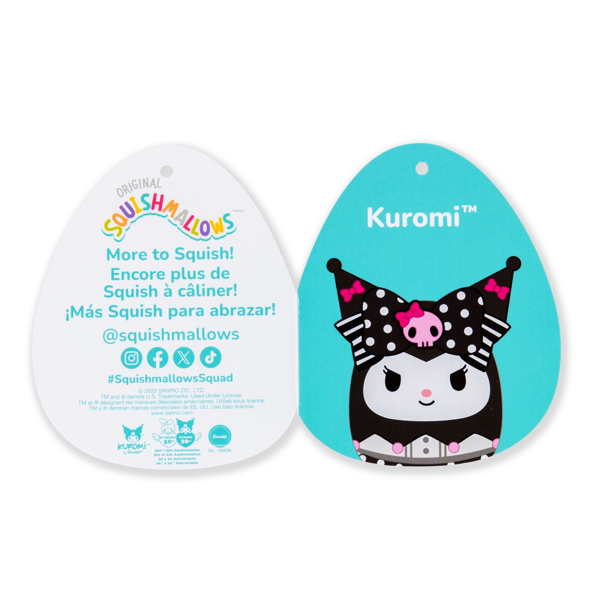 Hello Kitty and Friends 8-Inch 20th Anniversary Kuromi