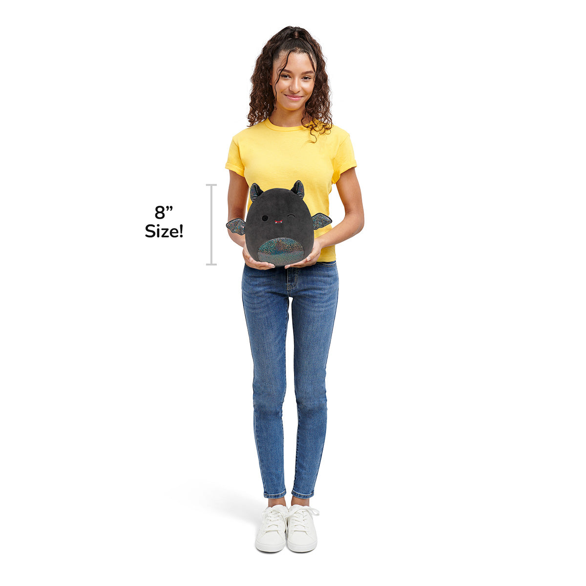 8-Inch Emily the Black Bat with Sparkly Belly