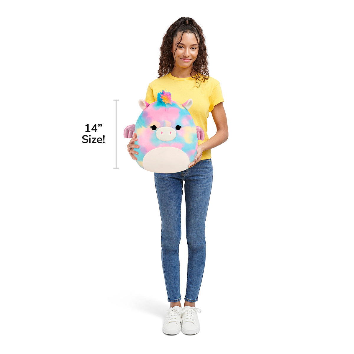 14-Inch Jaime the Rainbow Tie-Dye Pegasus