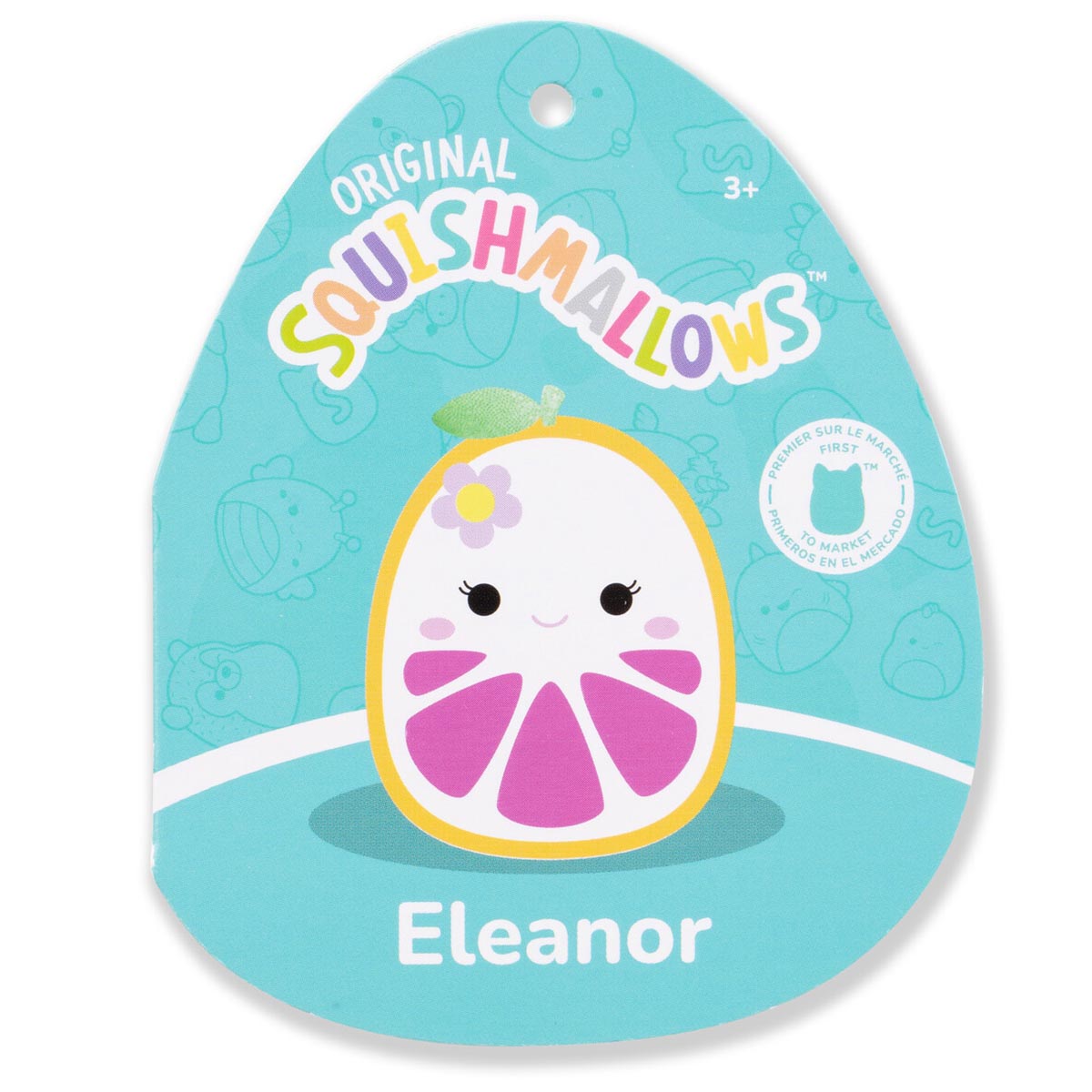 5-Inch Eleanor the Yellow Grapefruit with Flower Hairpin