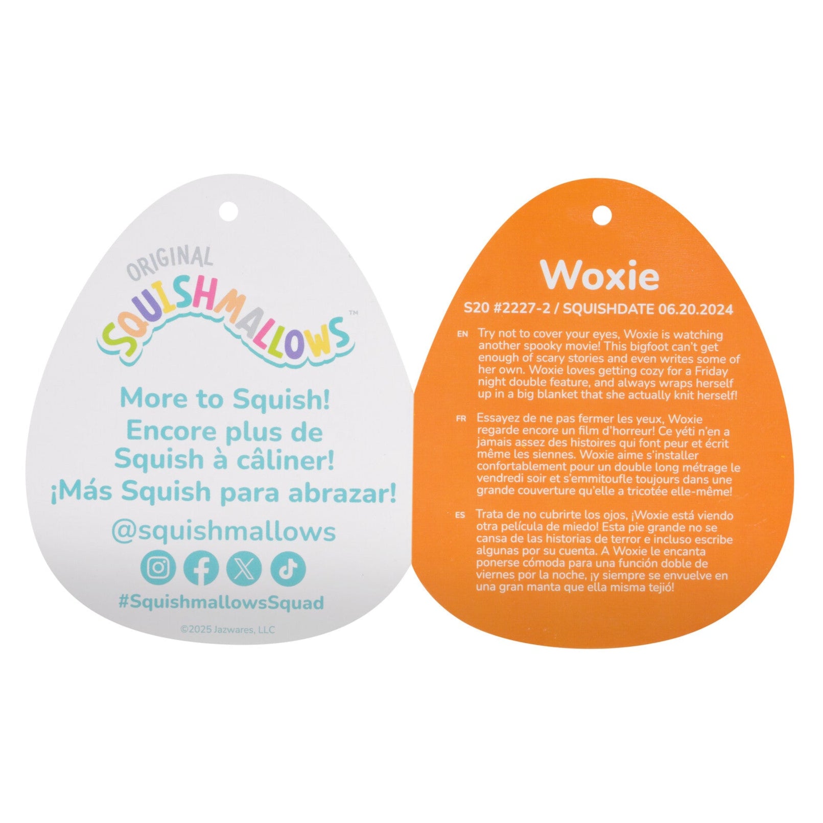 20-Inch Woxie the Magenta Bigfoot in Clown Costume