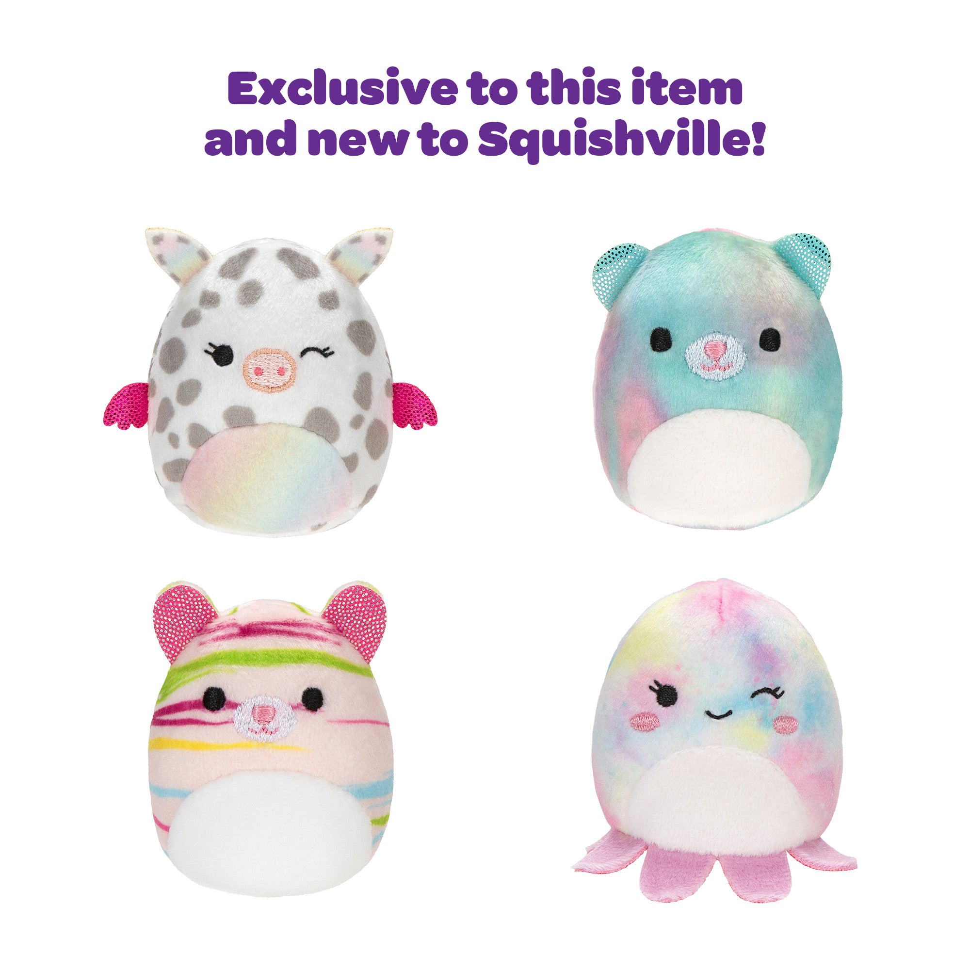 Squishville Play & Display Storage with 20 Squishmallows (4 Rare)