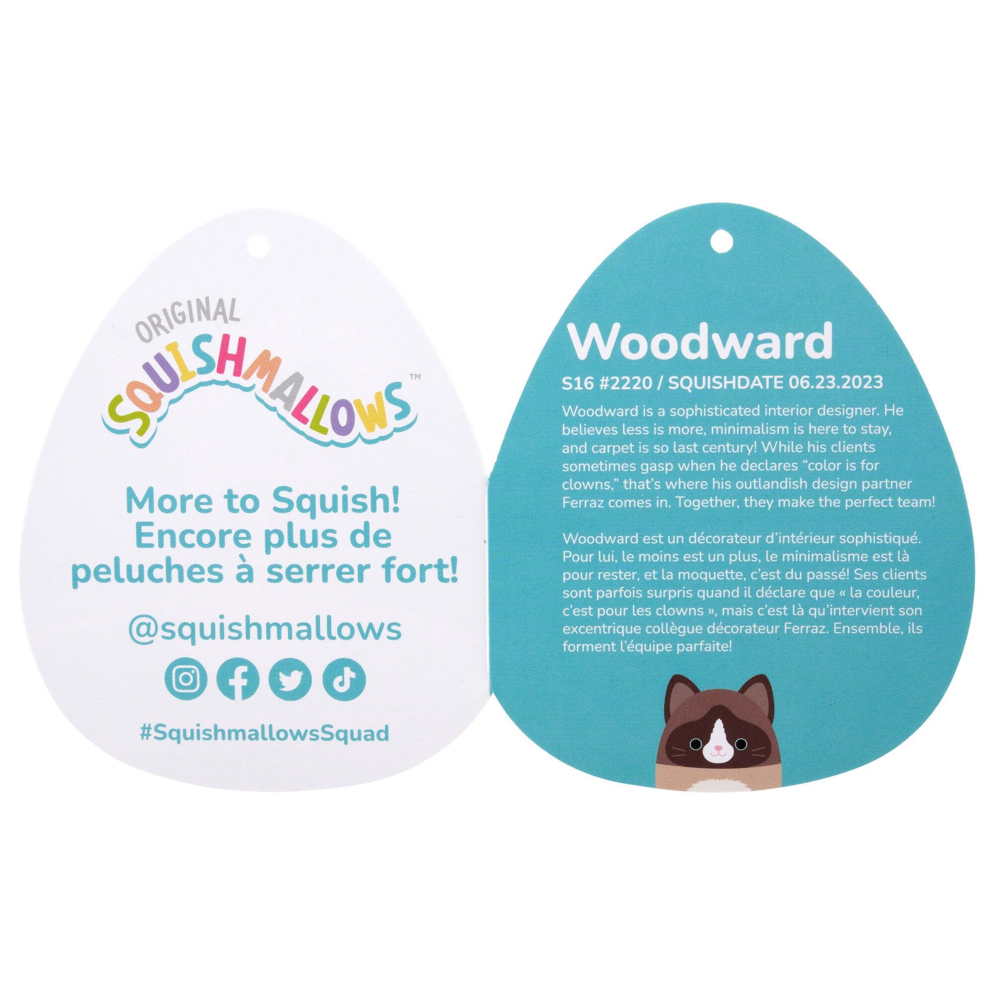 16-Inch Woodward the Brown and Tan Snowshoe Cat