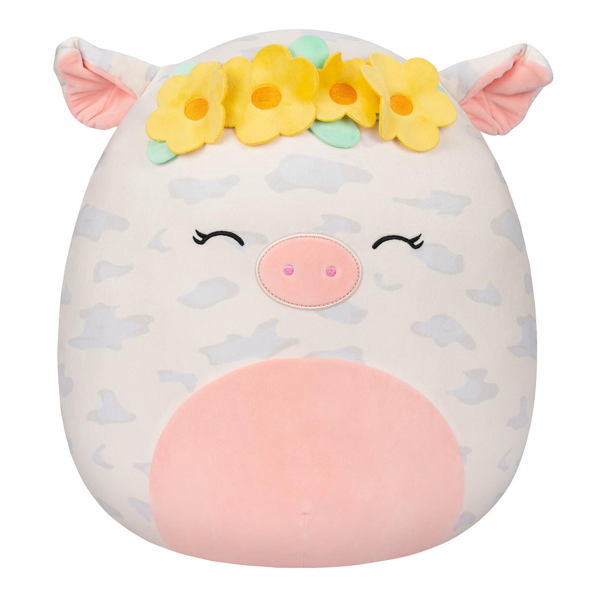 16-Inch Rosie the Spotted Pig with Yellow Flower Crown
