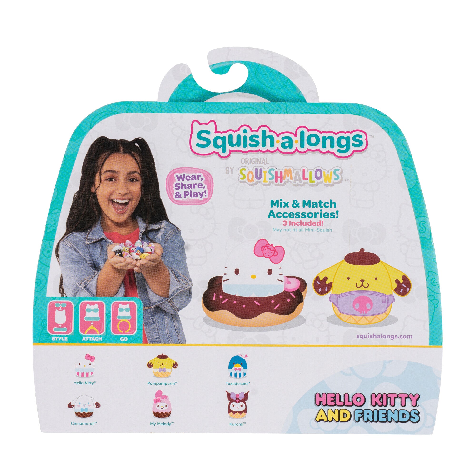 Squish-a-longs Hello Kitty and Friends Ice Cream 6-Pack