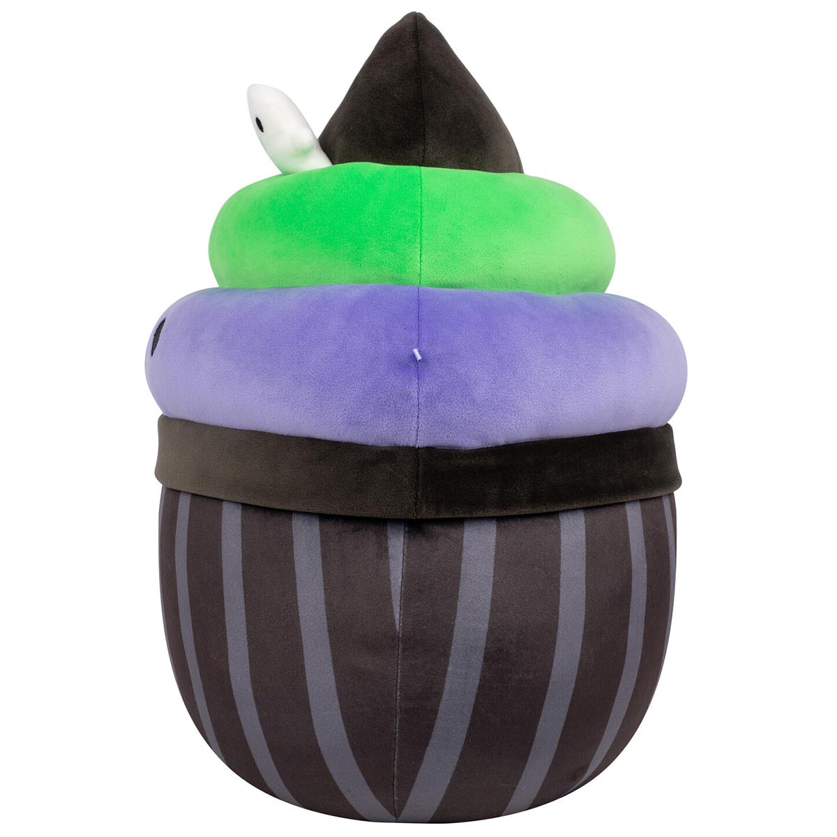 12-Inch Kurt the Black Cupcake With Green and Purple Frosting