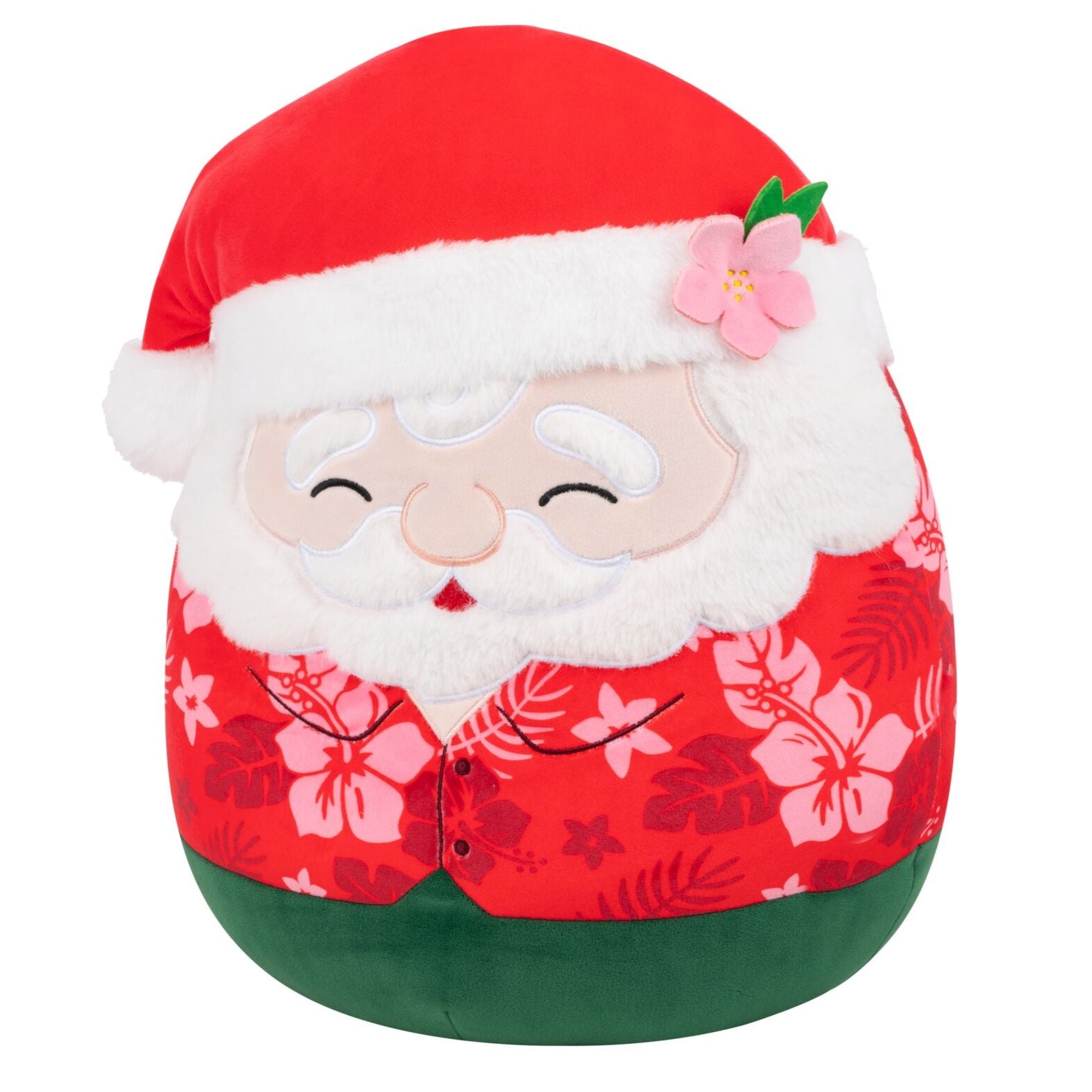 14-Inch Nick the Santa Claus in Red Hawaiian Shirt