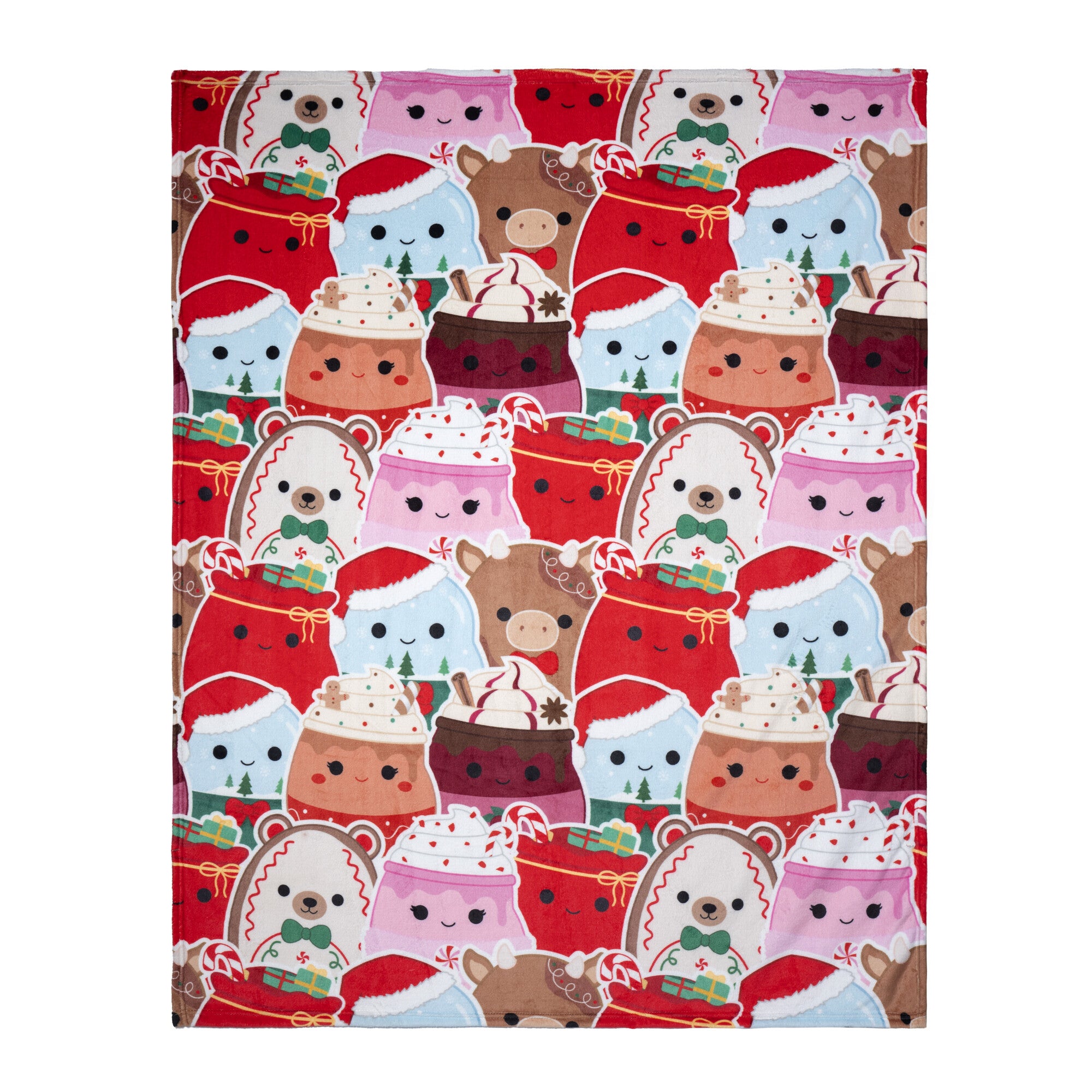 Squishmallows Holiday Throw Blanket