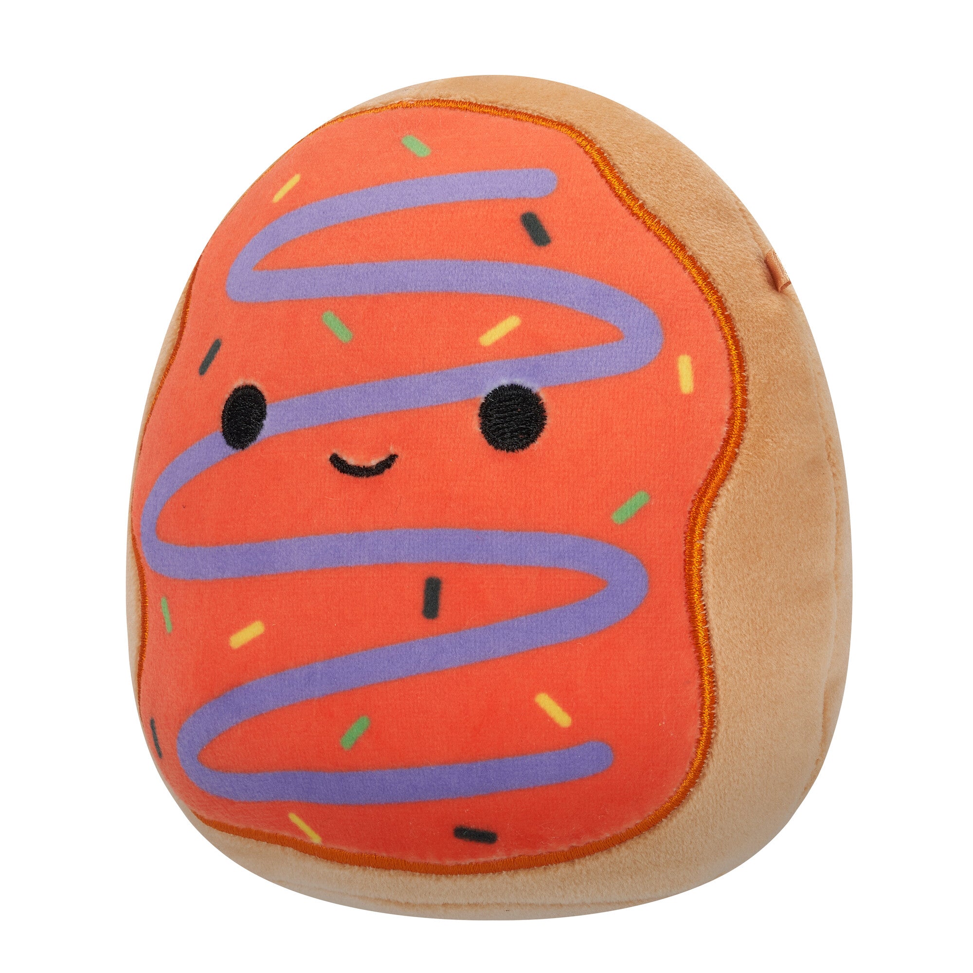 5-Inch Jay the Orange Frosted Donut with Purple Drizzle