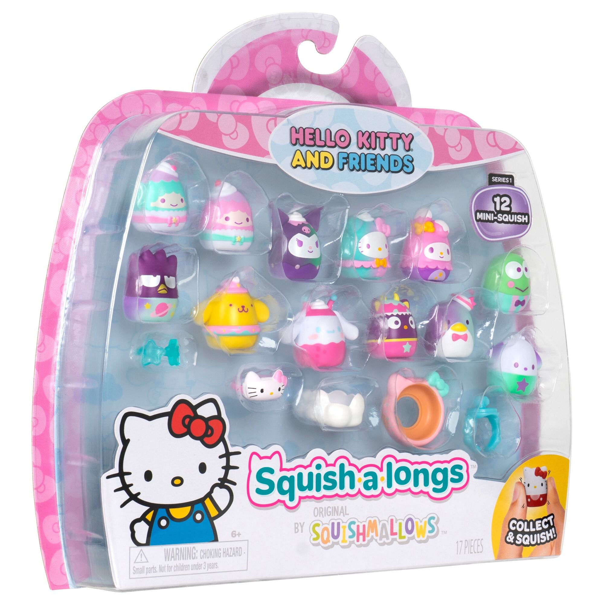 Squish-a-longs Hello Kitty and Friends Dreamland 12-Pack