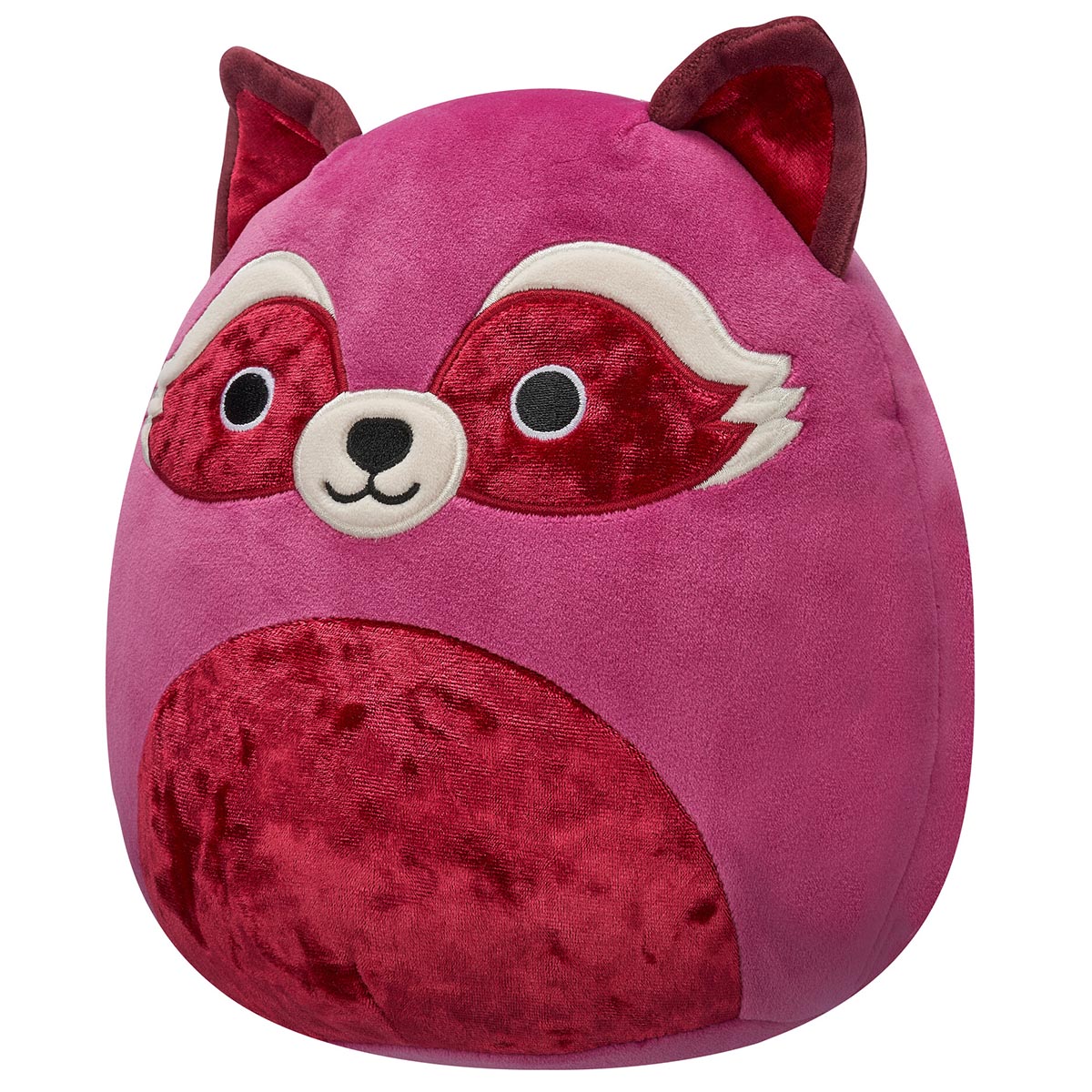 8-Inch Olivieri the Maroon Raccoon with Velvet Accents