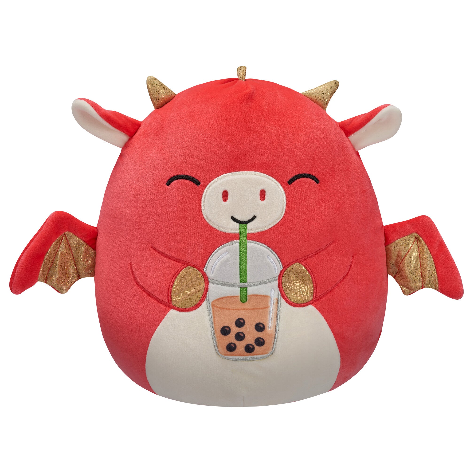 12-Inch Baiden the Red Dragon with Boba Drink