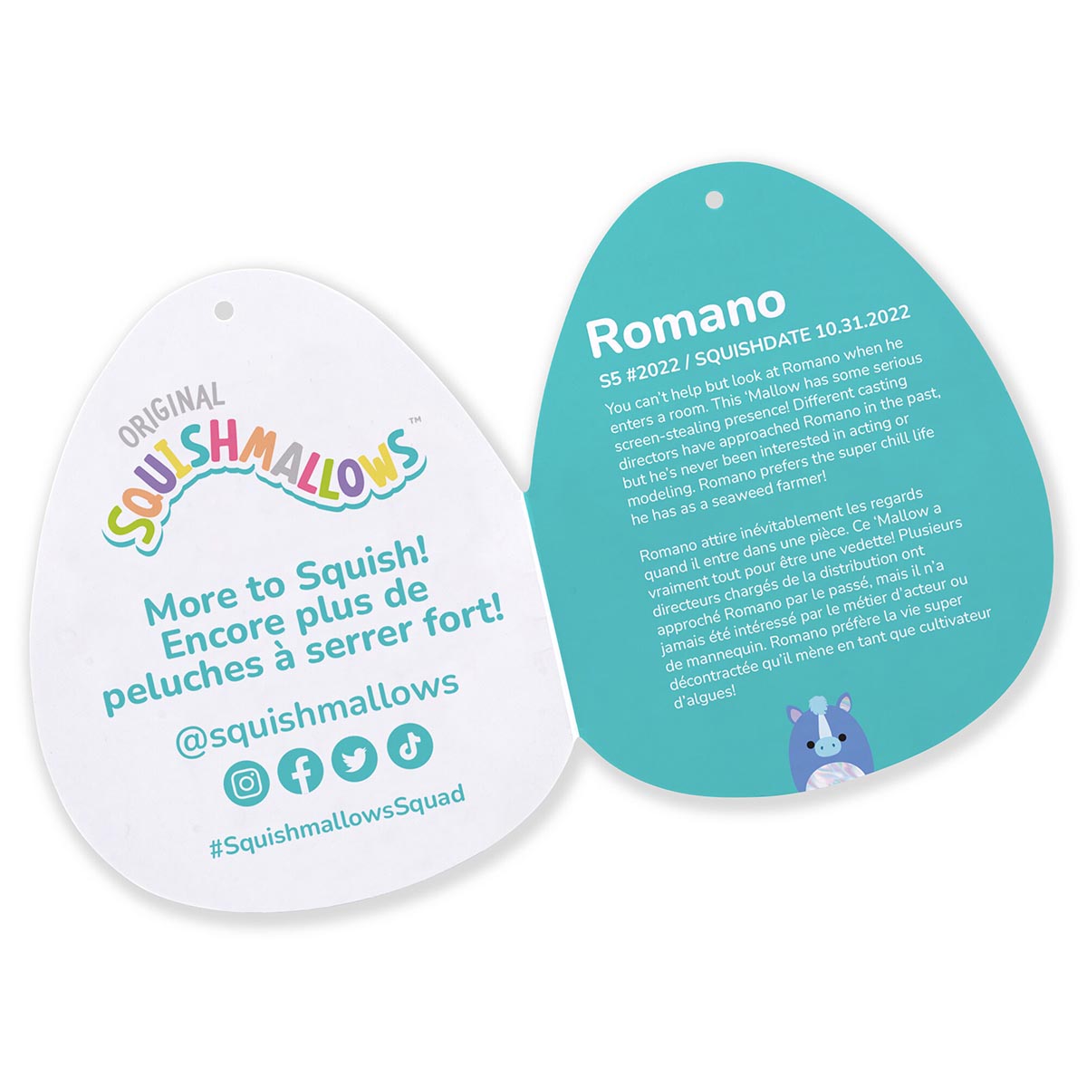 16-Inch Mythical Creature Romano the Blue Hippocampus