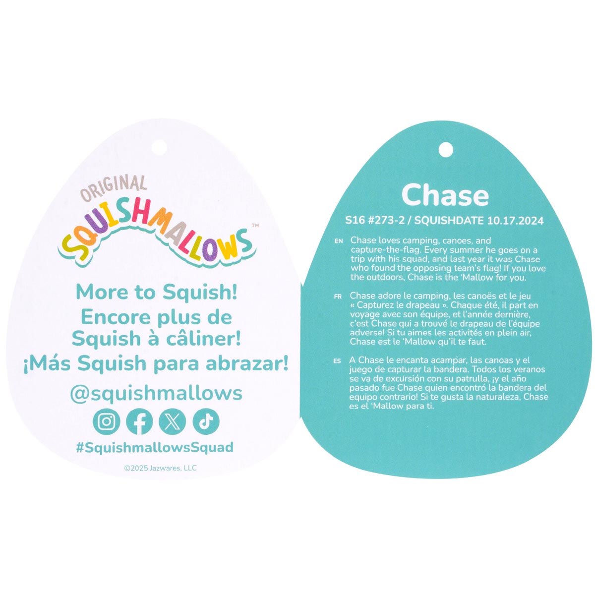 16-Inch Chase the Green Tabby Cat