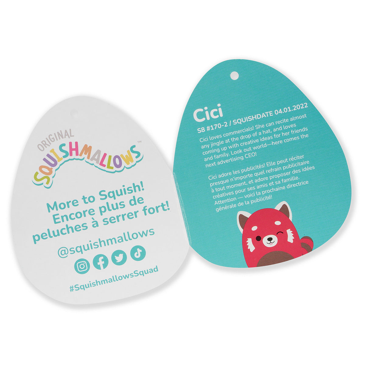 8-Inch Cici Winking Red Panda