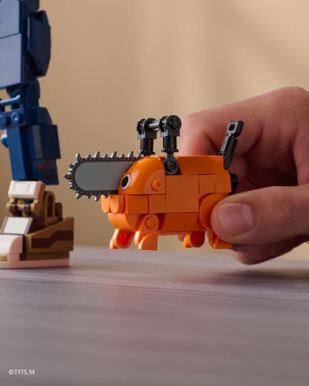 Chainsaw Man Denji and Pochita Building Set