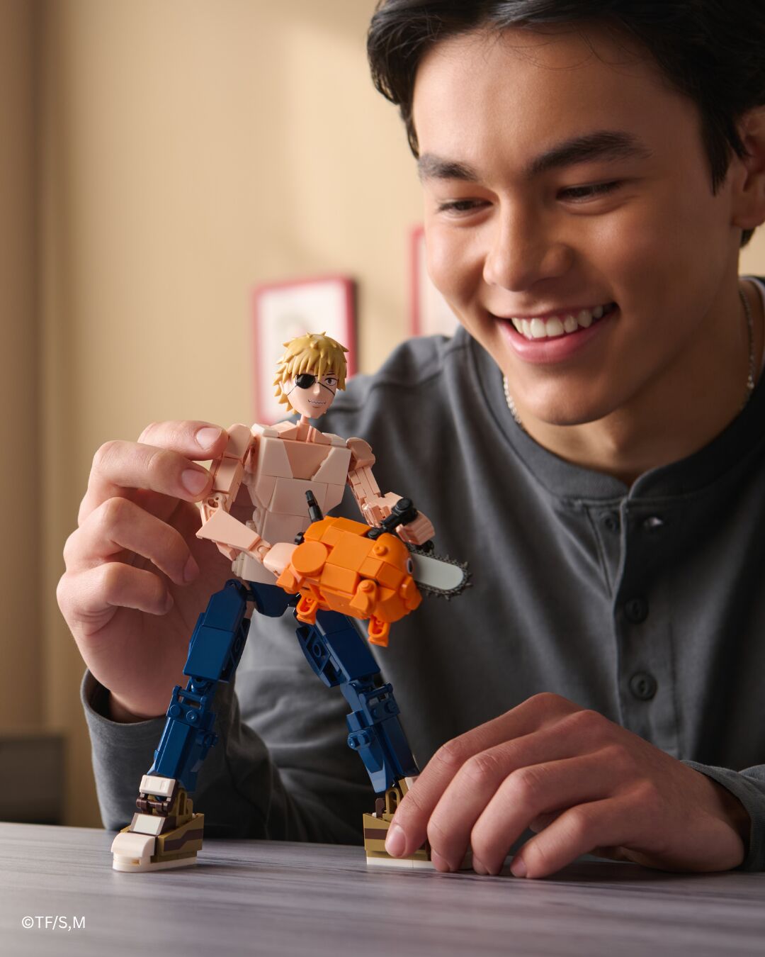 Chainsaw Man Denji and Pochita Building Set