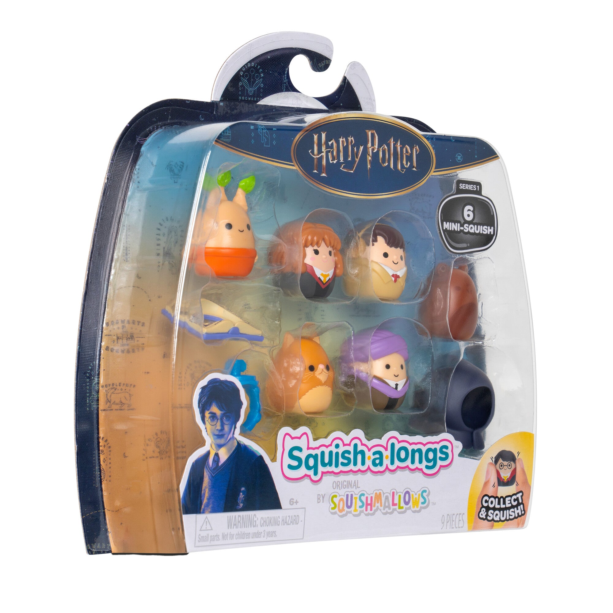 Squish-a-longs “Harry Potter” Mini-Squish and Accessory 6-Pack Style 1