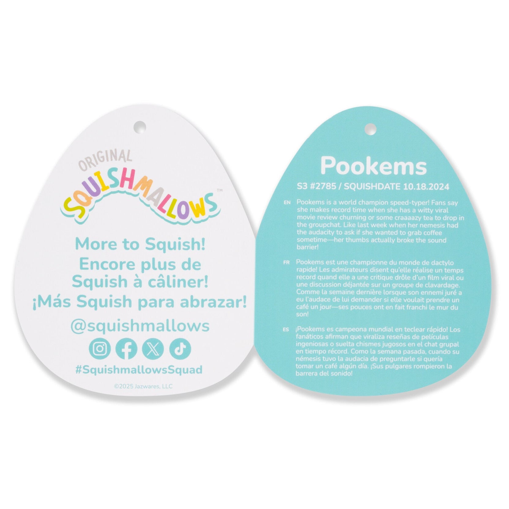 3.5-Inch Pookems the Blue Yeti Clip