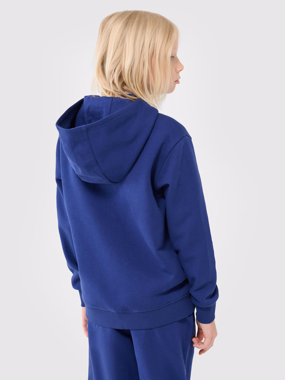 Bluza dresowa rozpinana z kapturem chłopięca - niebieska