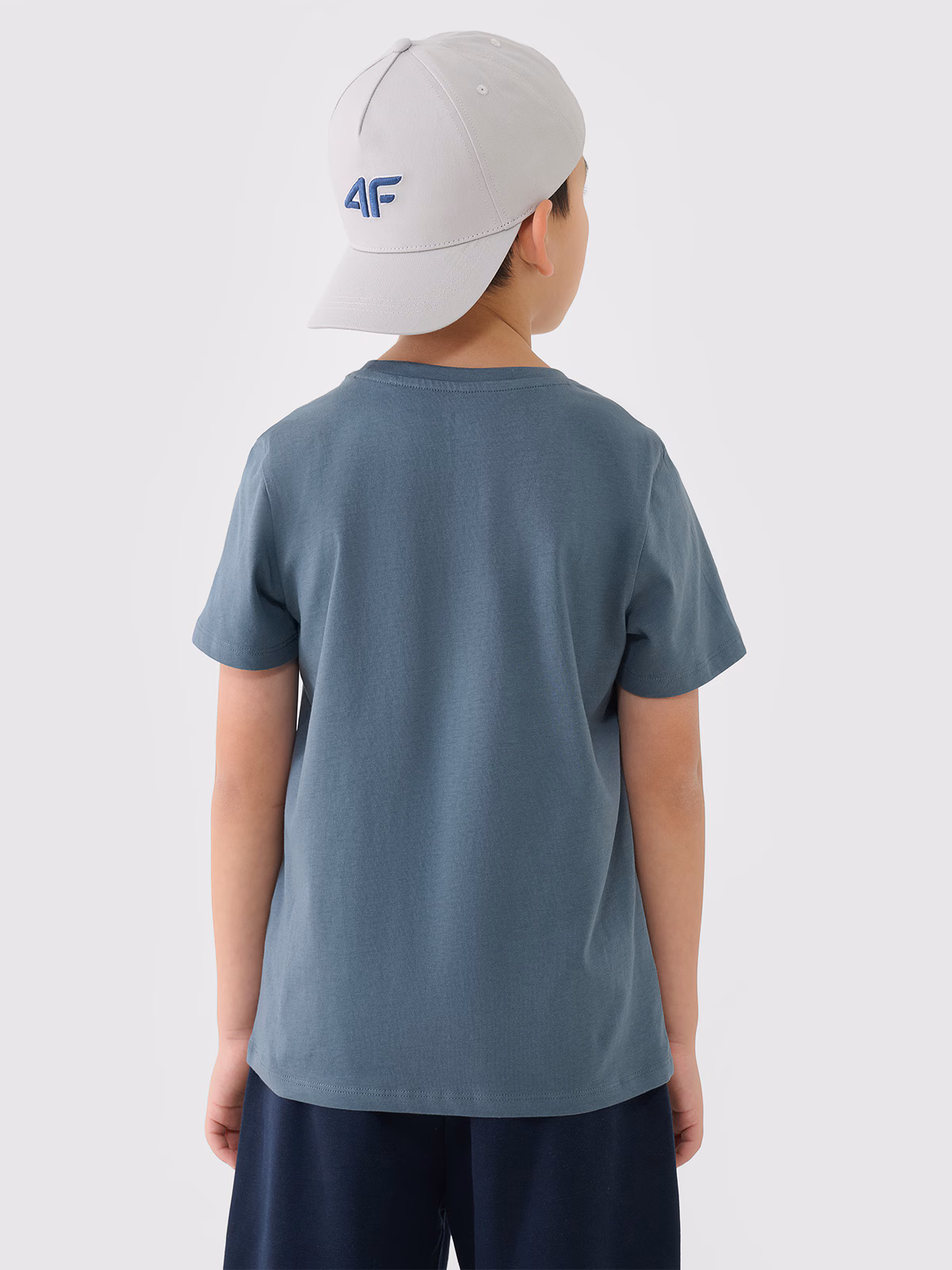 T-shirt z nadrukiem chłopięcy - turkusowy