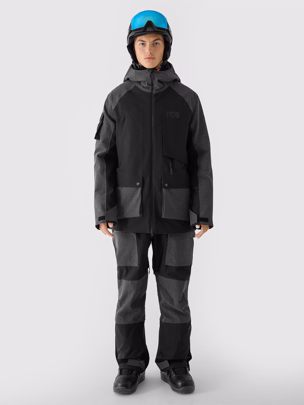 Kurtka snowboardowa membrana 10000 męska - biała