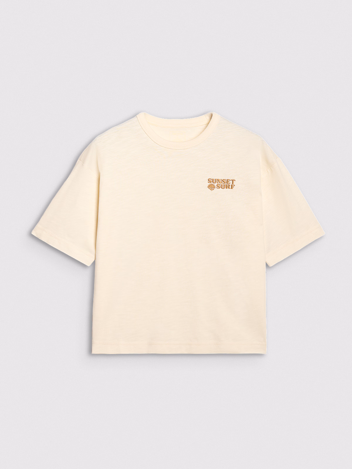 T-shirt oversize z nadrukiem damski - różowy