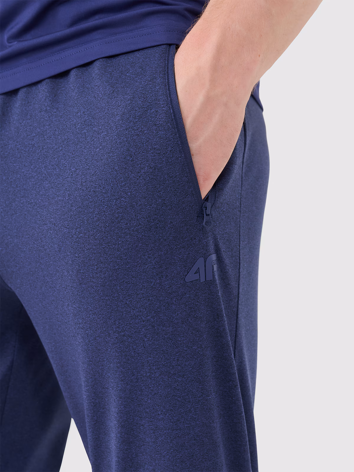 Spodnie treningowe szybkoschnące męskie - granatowe