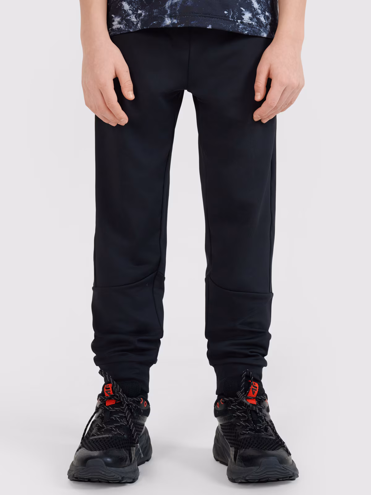 Spodnie sportowe szybkoschnące chłopięce - czarne