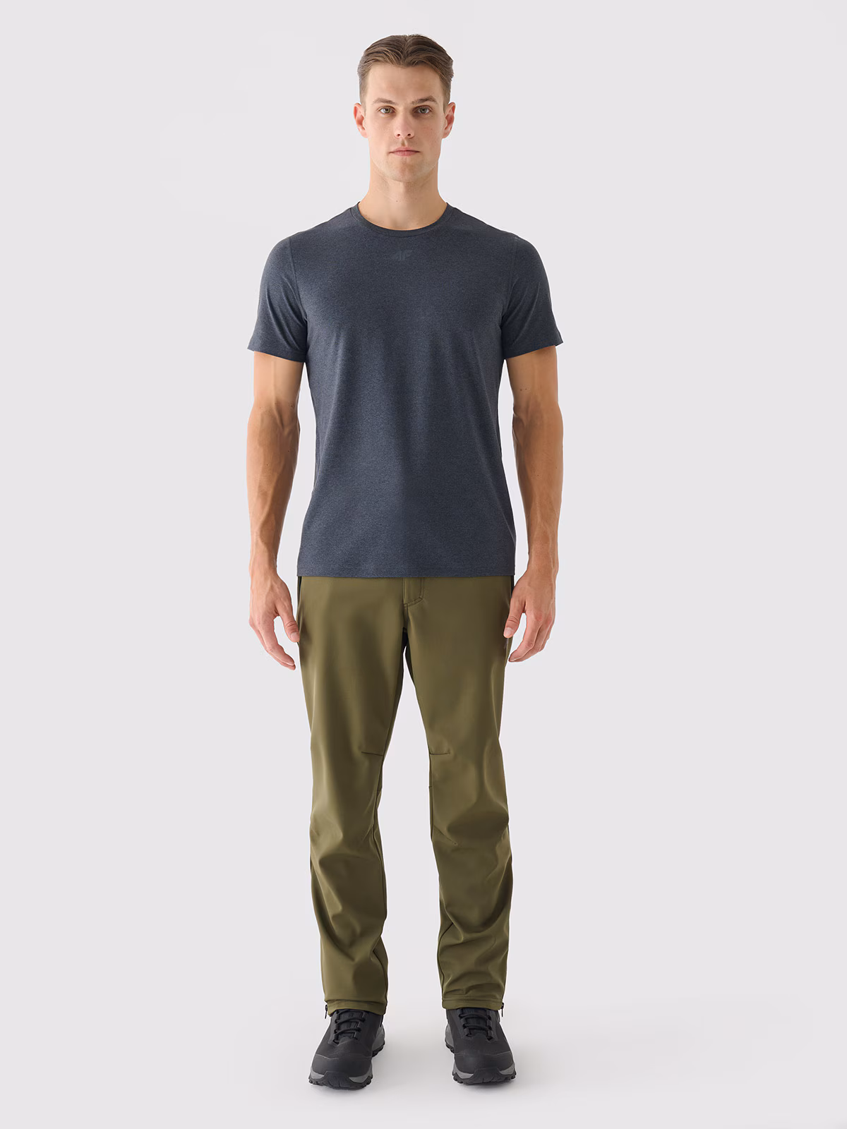 Spodnie softshellowe membrana 5000 męskie - khaki