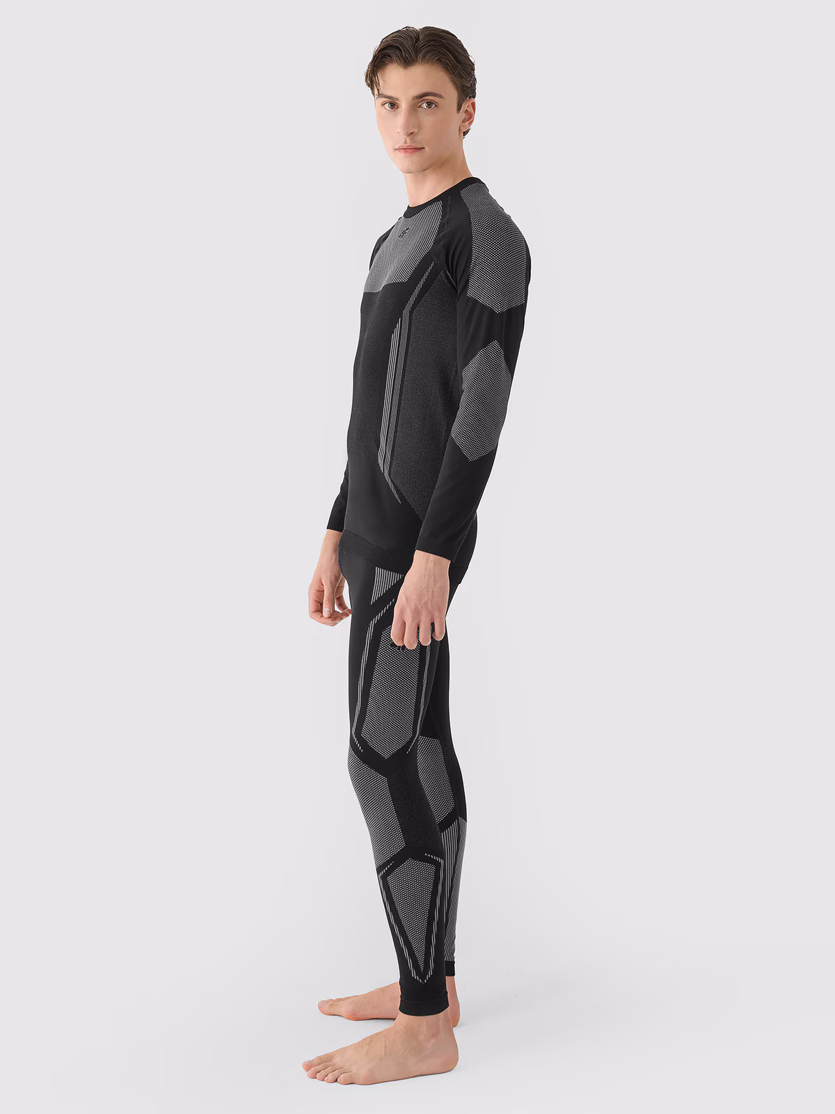 Bielizna termoaktywna bezszwowa (góra) męska - czerwona