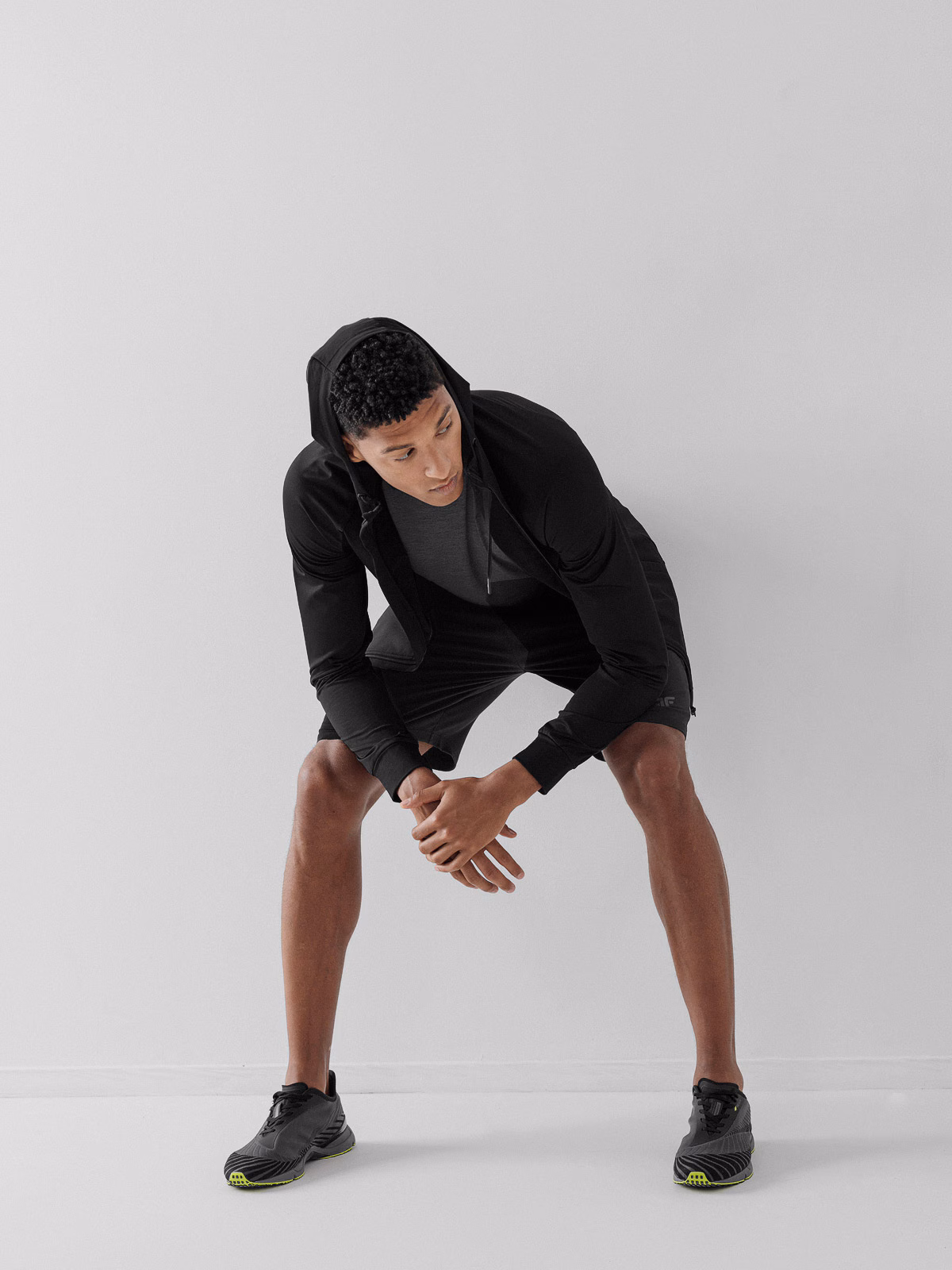 Bluza treningowa rozpinana z kapturem męska