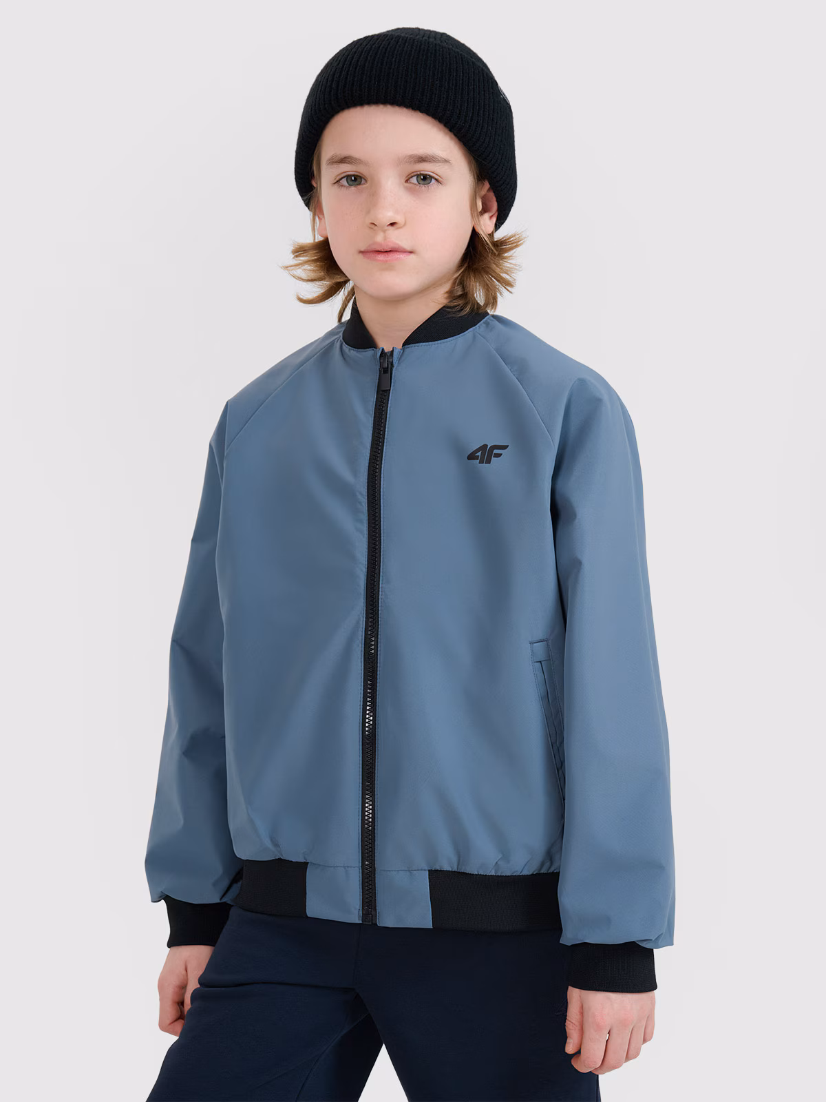 Kurtka przejściowa bomberka chłopięca - czarna