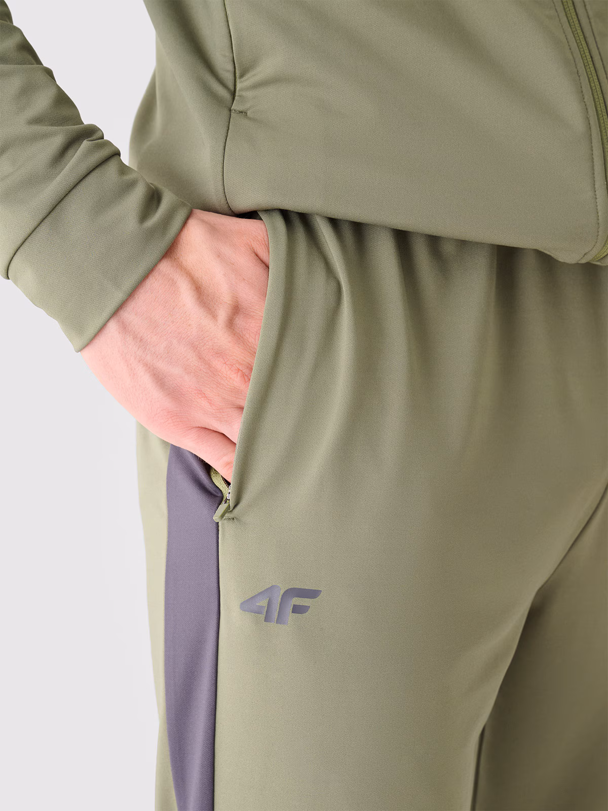 Spodnie treningowe szybkoschnące męskie - czerwone