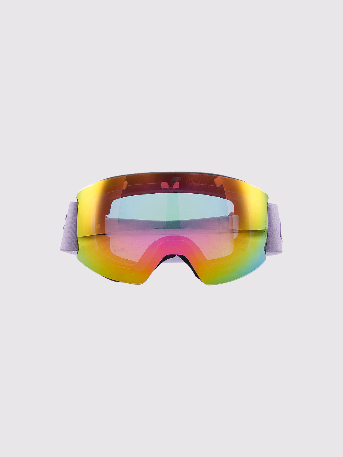 Gogle narciarskie z multibarwną powłoką uniseks - fioletowe