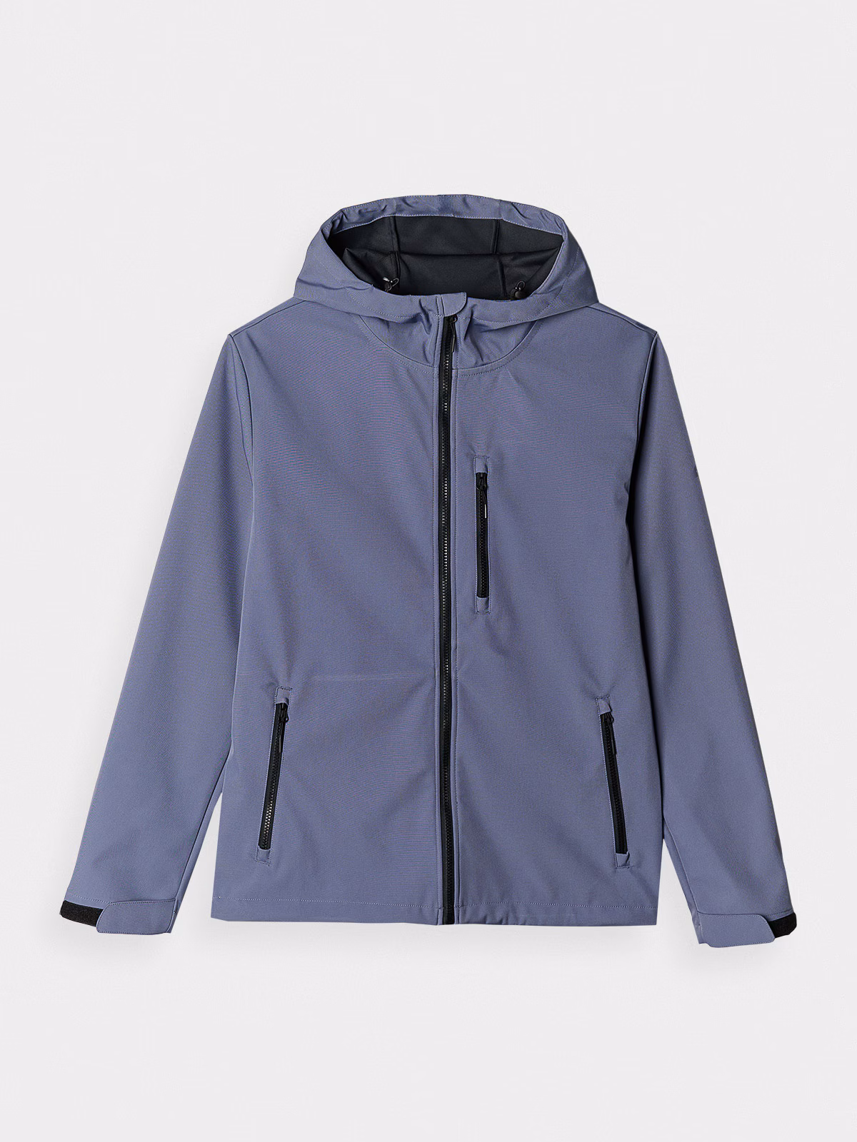 Kurtka softshell wiatroodporna membrana 8000 męska - niebieska