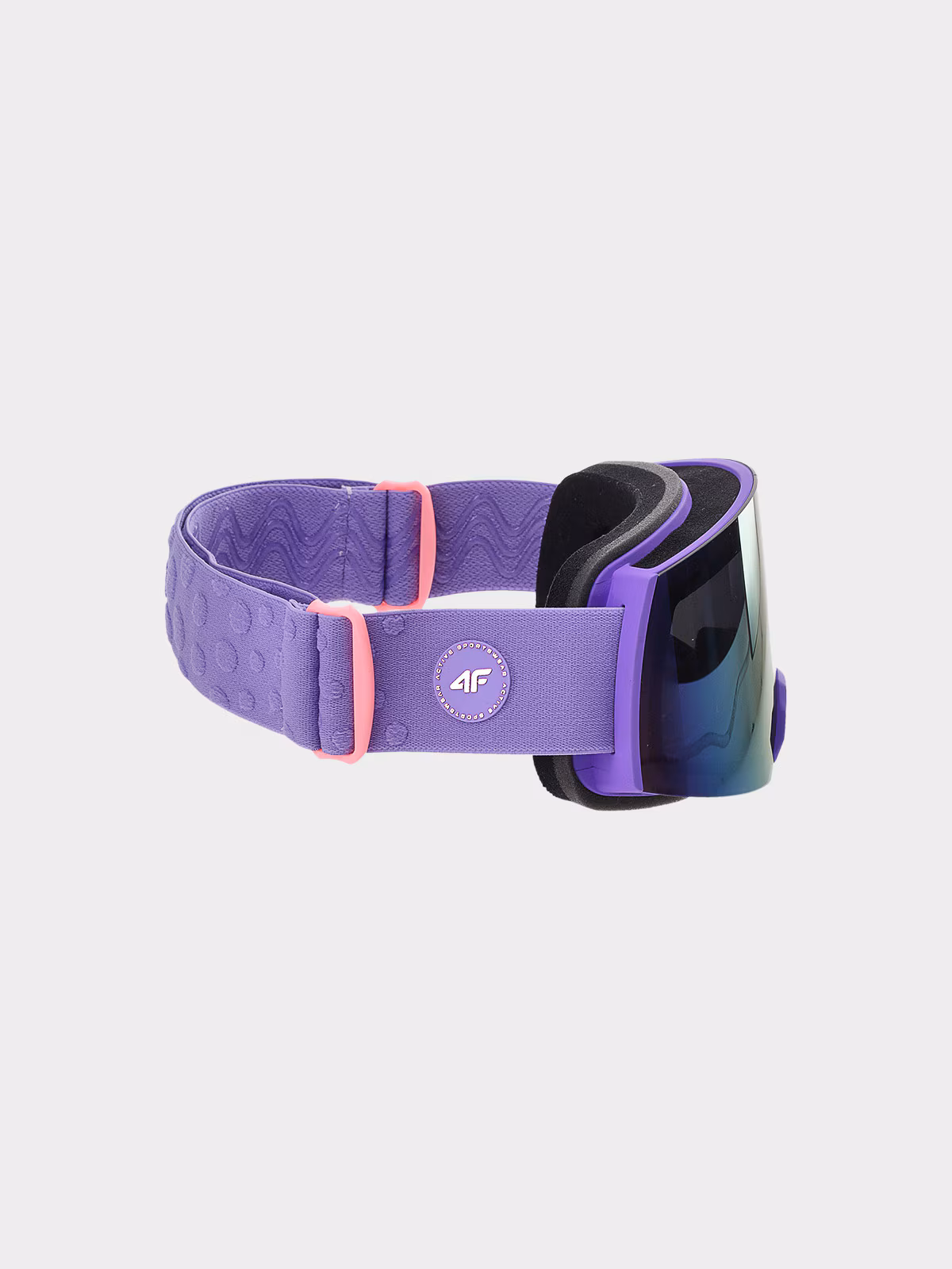 Gogle narciarskie z multibarwną powłoką dziewczęce - fioletowe