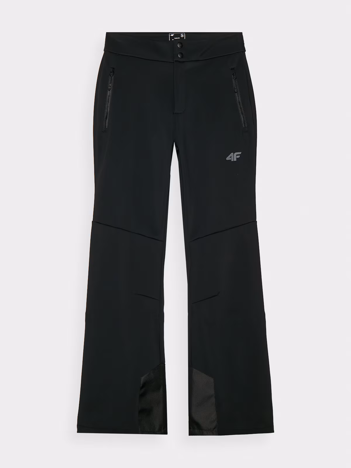 Spodnie narciarskie softshellowe membrana 10000 damskie - czarne