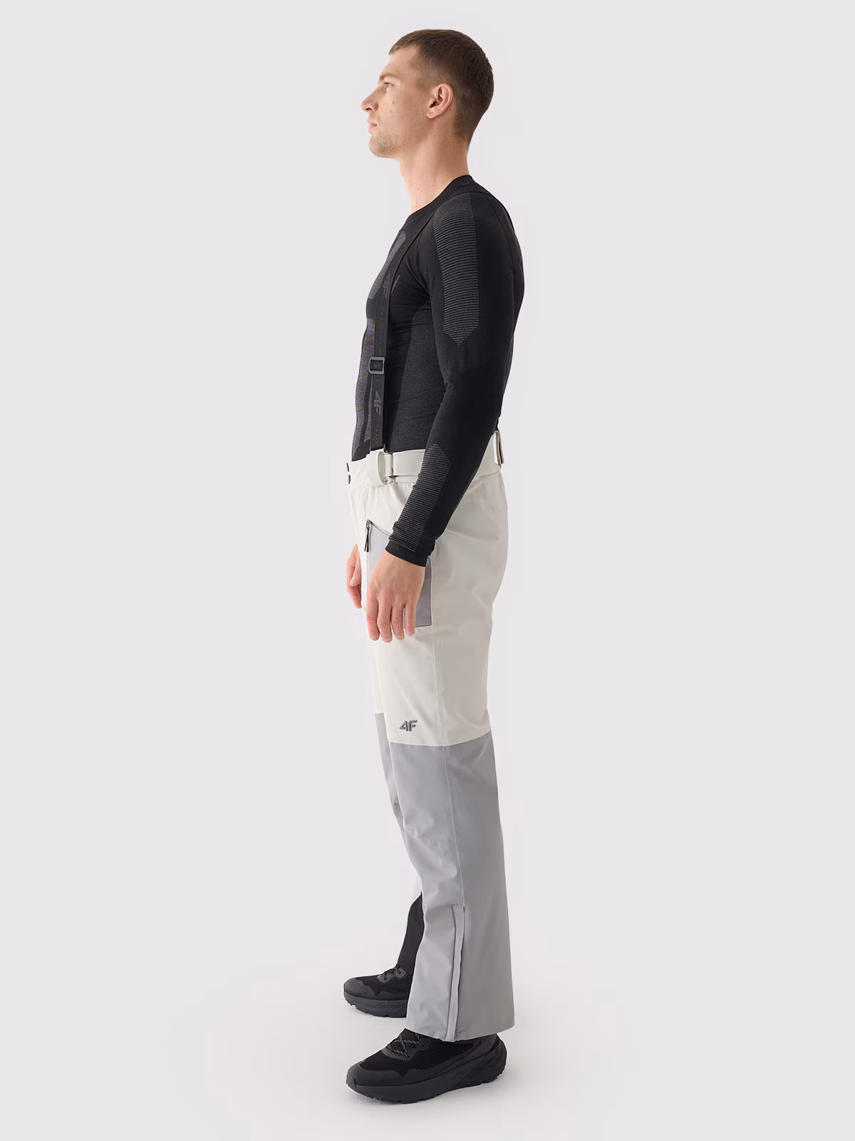 Spodnie narciarskie membrana Dermizax 20000 męskie - czarne